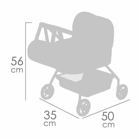 Carrito para Muñecas Decuevas Gala 35 x 50 x 56 cm