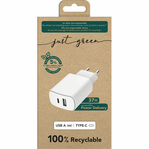 Base de carga BigBen Connected JGCS2USBAC37WW