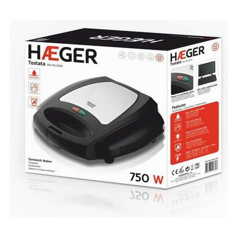 Sandwichera Haeger Tostata 750 W