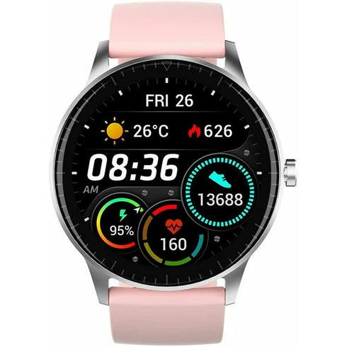 Smartwatch Denver Electronics Rosa Plateado Negro Gris 1,28"