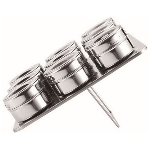 Set de Especieros Magnéticos Masterpro Q2475 50 g (10 Unidades) 23 x 23 x 5 cm (10 pcs)