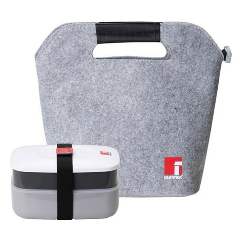 Bolsa Set de Comedor Bergner BG-5759-BK Gris (3 pcs)