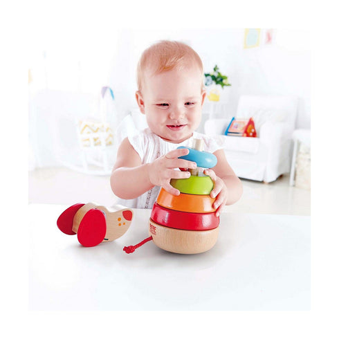 Juego de Madera Hape Pepe Rainbow Stacker