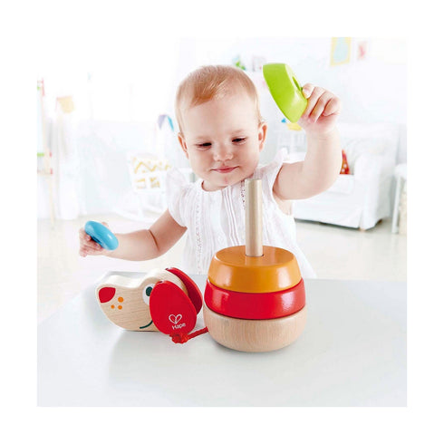 Juego de Madera Hape Pepe Rainbow Stacker