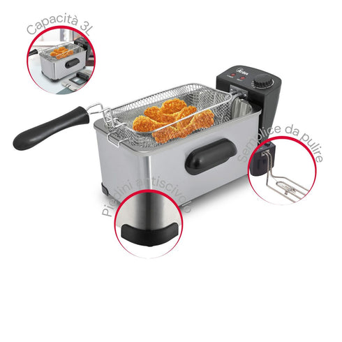 Freidora Ardes AR1D30 2000W Acero Inoxidable 3 L