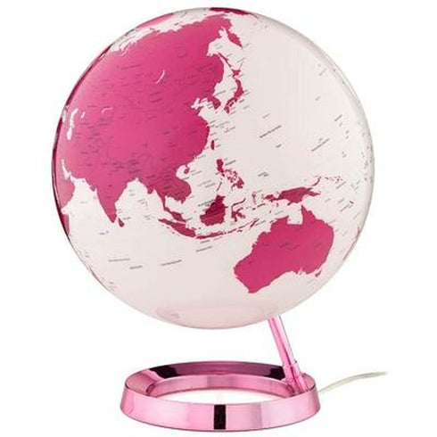 Globo Terraqueo con Luz Atmosphere Ø 30 cm Rosa Plástico
