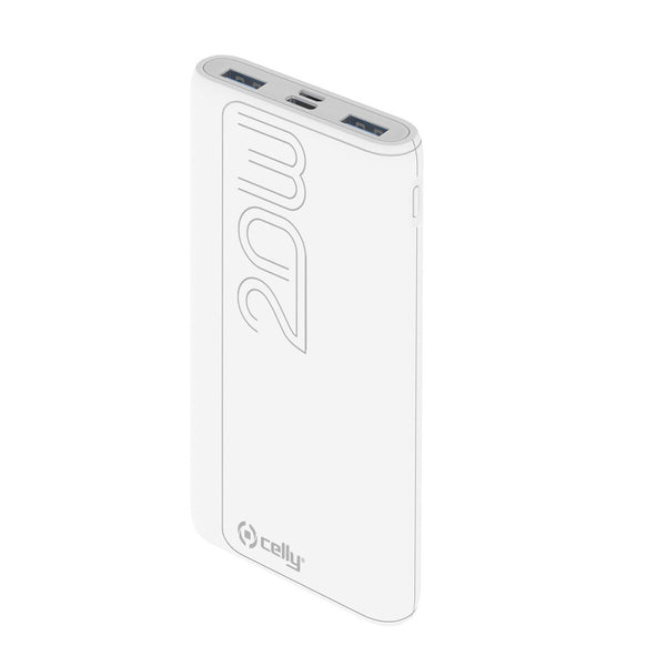 Power Bank Celly 10000 mAh Blanco