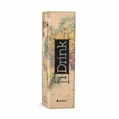 Botella Térmica iTotal Beige Mapamundi Acero Inoxidable 500 ml