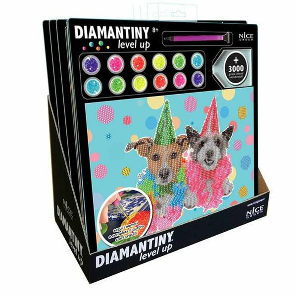 Juego de Manualidades Crystal Art Diamantini Mascotas 35 x 31 x 5 cm 32 x 32 x 1 cm