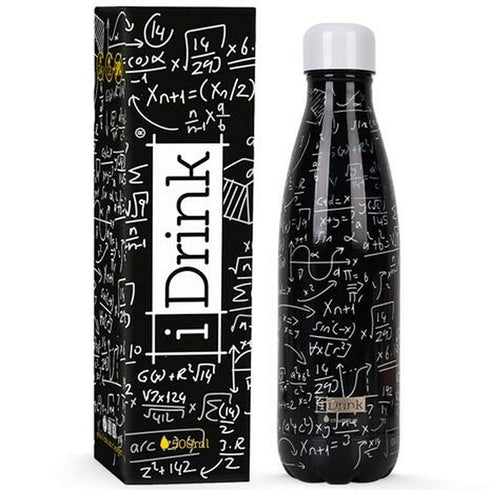 Botella Térmica iTotal Mathematics Negro Acero Inoxidable 500 ml