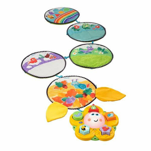 Centro de actividades Chicco Sonido Luces Distintas texturas para estimular al bebé Tapete