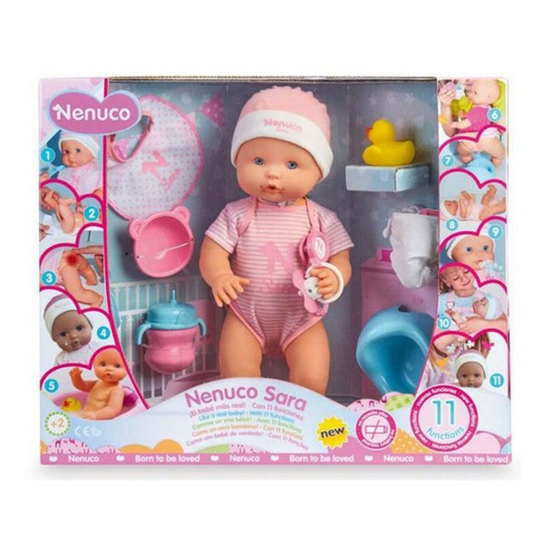 Muñeco Bebé con Accesorios Nenuco Sara Nenuco 700015154 (42 cm) Rosa 42 cm