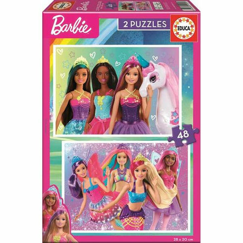 Puzzle Barbie 48 Piezas 2 Unidades