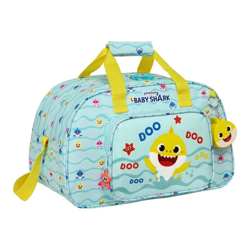 Bolsa de Deporte Baby Shark Beach Day Amarillo Azul claro (40 x 24 x 23 cm)