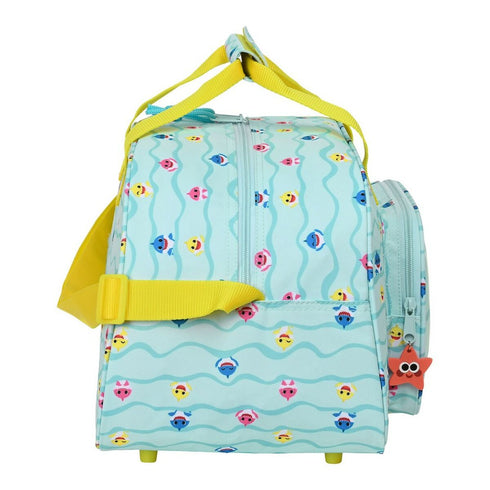 Bolsa de Deporte Baby Shark Beach Day Amarillo Azul claro (40 x 24 x 23 cm)