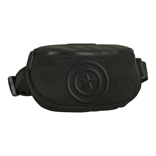 Riñonera Capitán América Negro (23 x 14 x 9 cm)