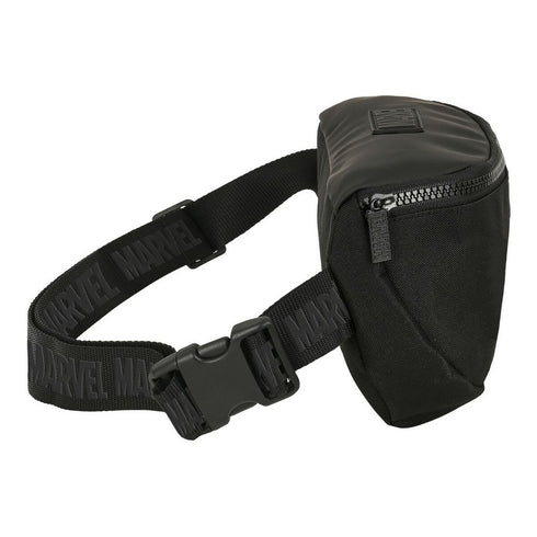 Riñonera Capitán América Negro (23 x 14 x 9 cm)