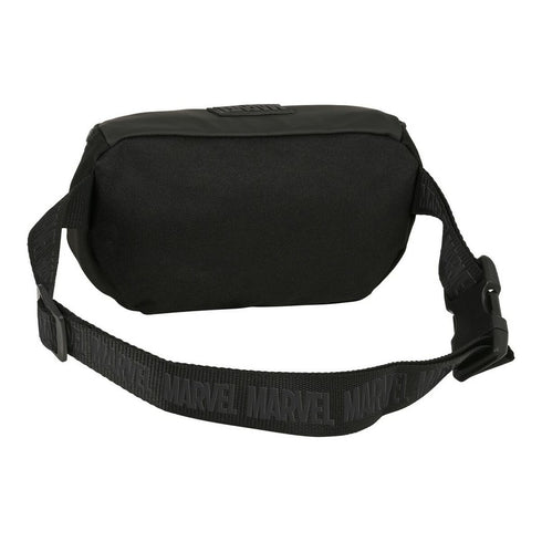 Riñonera Capitán América Negro (23 x 14 x 9 cm)