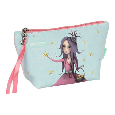 Neceser de Viaje Santoro Estella Rosa Verde Claro Poliéster 300D 23 x 12 x 8 cm