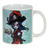 Taza Mug Catrinas Claire, noelia y lila Cerámica Azul (350 ml)
