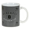 Taza Mug BlackFit8 Skull Cerámica Negro Gris (350 ml)