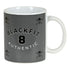 Taza Mug BlackFit8 Skull Cerámica Negro Gris (350 ml)