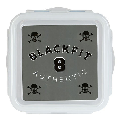 Fiambrera BlackFit8 Skull Poliuretano Negro Gris (13 x 7.5 x 13 cm)