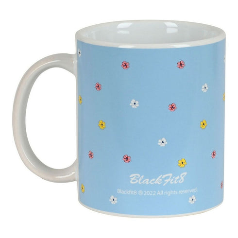 Taza Mug BlackFit8 Fly with me Cerámica Blanco Azul cielo (350 ml)