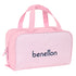 Neceser Escolar Benetton Vichy Rosa (31 x 14 x 19 cm)