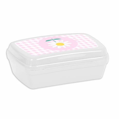 Fiambrera para Sandwich Safta Flor Plástico Rosa Blanco (17 x 6 x 14 cm)