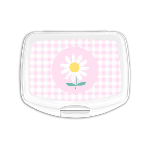Fiambrera para Sandwich Safta Flor Plástico Rosa Blanco (17 x 6 x 14 cm)