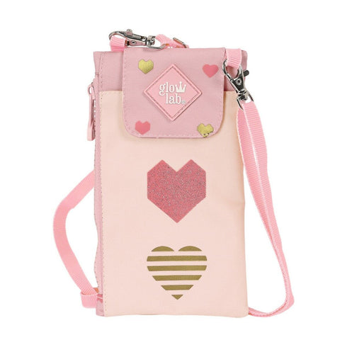 Monedero Glow Lab Hearts Funda para Móvil Rosa