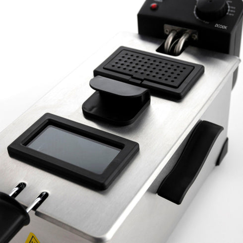 Freidora Dcook Gallery Plateado Negro 3 L