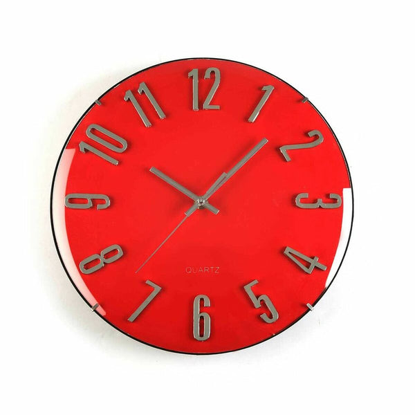 Reloj de Pared Versa Cristal (30 x 30 x 5,5 cm)