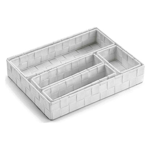 Set de Cajas Organizadoras Apilables Versa Textil (5 Piezas) (6 x 34 x 26 cm) (6 x 34 x 26 cm)