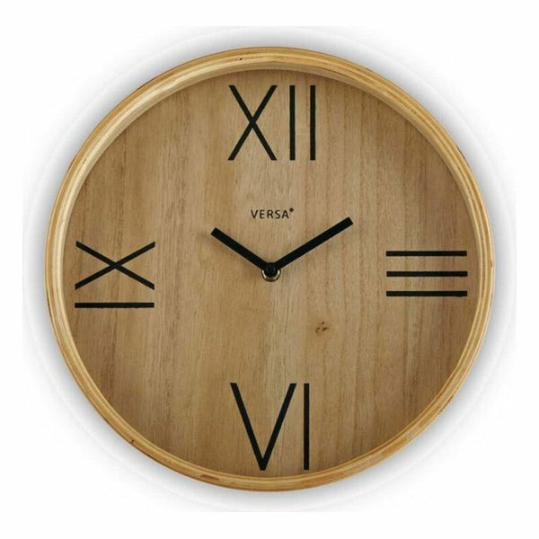 Reloj Versa Madera (4,5 x 29,5 x 29,5 cm)