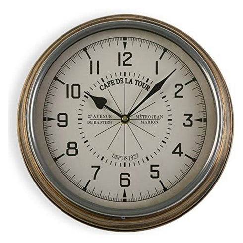 Reloj de Pared Versa 18190721 Metal 31 x 6 x 31 cm