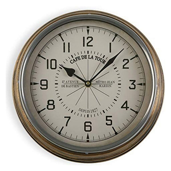 Reloj de Pared Versa 18190721 Metal 31 x 6 x 31 cm