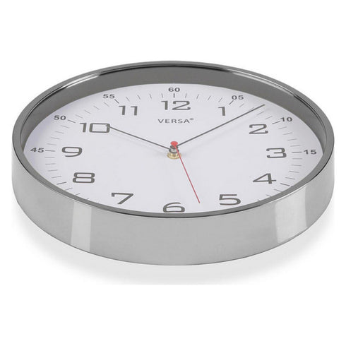 Reloj de Pared Versa Blanco Cuarzo Plástico 4,5 x 30,5 x 30,5 cm
