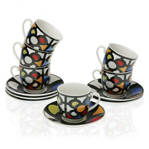 Juego de Tazas de Café Versa 100 ml Porcelana