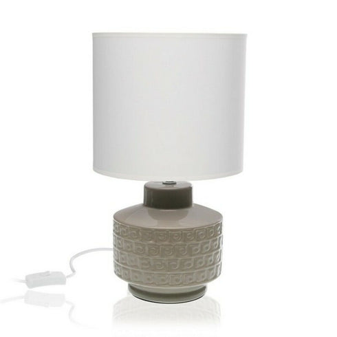 Lámpara de Mesa Greek Cerámica Textil (22,5 x 39 x 22,5 cm)