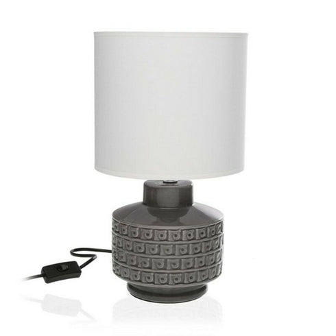 Lámpara de Mesa Greek Cerámica Textil (22,5 x 39 x 22,5 cm)