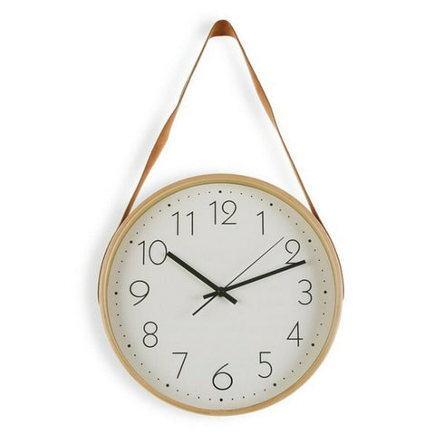 Reloj de Pared Versa Polipiel Madera (4,5 x 53 x 31,7 cm) (4,5 x 53 x 31 cm)