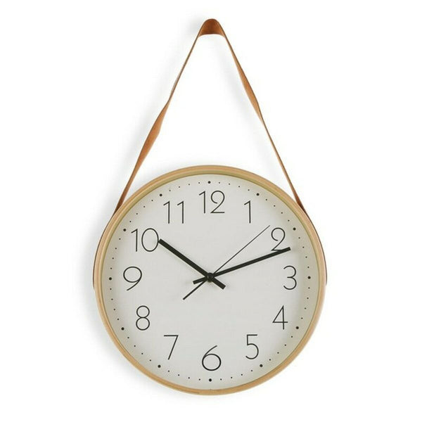 Reloj de Pared Versa Polipiel Madera (4,5 x 53 x 31,7 cm) (4,5 x 53 x 31 cm)