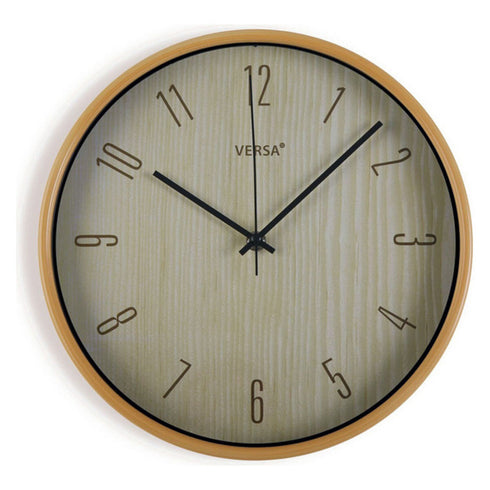Reloj de Pared Versa Madera Plástico 4,3 x 30 x 30,3 cm