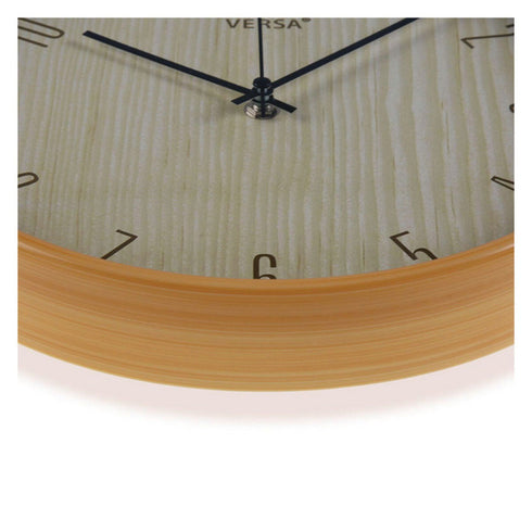 Reloj de Pared Versa Madera Plástico 4,3 x 30 x 30,3 cm