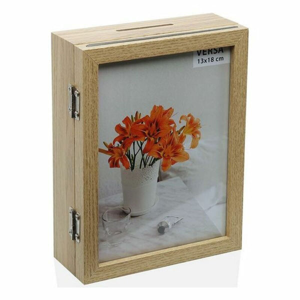 Marco de Fotos Versa VS-10830914 Hucha Madera MDF Casual 5,5 x 18,5 x 14 cm (13 x 18 cm)