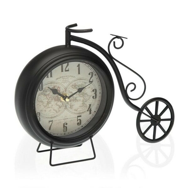 Reloj de Mesa Versa Bicicleta Negro Hierro 10 x 23 x 29 cm