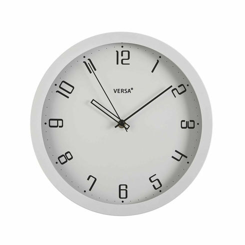 Reloj de Pared Versa Blanco Polipropileno (4,3 x 30 x 30 cm)