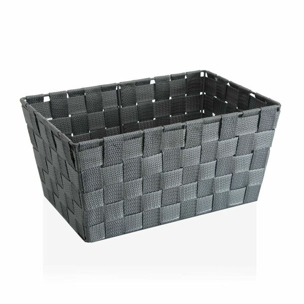 Cesta Versa Grande Gris claro Textil (20 x 15 x 30 cm)